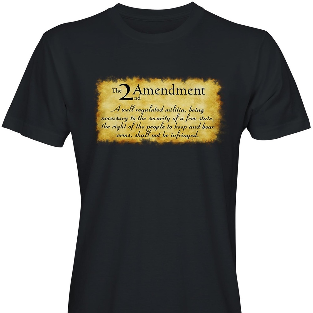 2nd Amendment Short Sleeve Shirt. Custom Tees